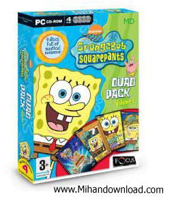 بازی جدید و جالب SpongeBob SquarePants QuadPack